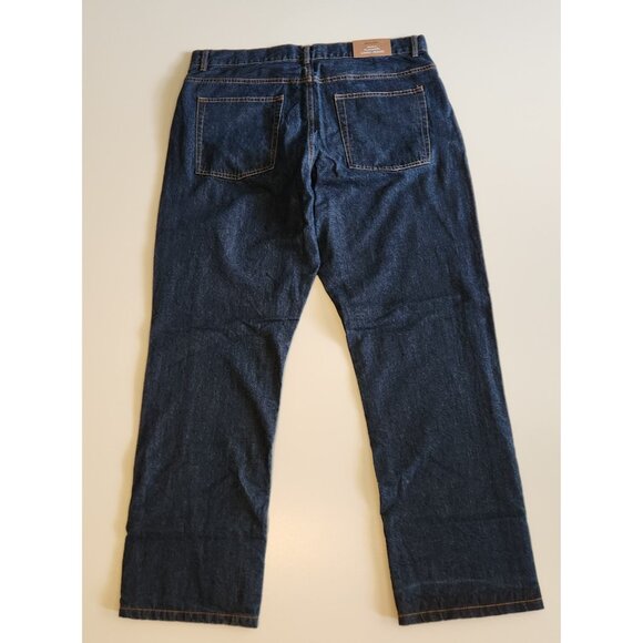 Adventuridge Flannel Lined Jeans Blue Straight Leg‎ Pocket Denim Mens 38x32 NEW - Picture 4 of 13